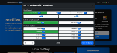 metlive.win Free virtual sports game Image