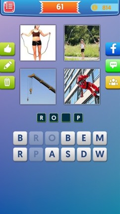 Pics to Word Puzzle-4 Pics Guess What's the 1 Word screenshot