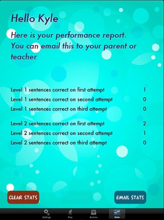 TenseBuilder screenshot