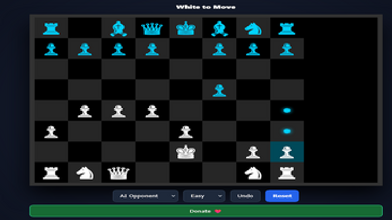 3D Glass Chess Image