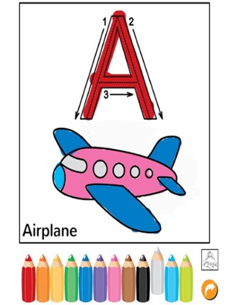ABC Tracer Phonics Coloring Book: English Vocabulary Learning For Toddlers And Kids! Image