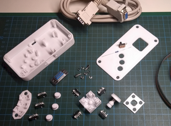 DIY Amiga & C64 GamePad 3D printable Image