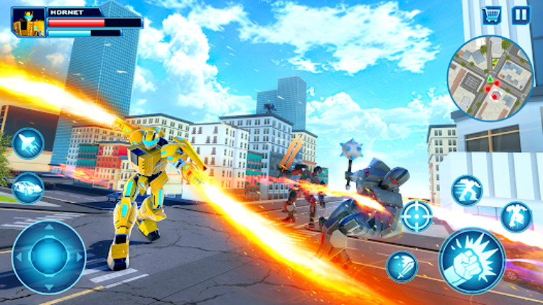 Robot Car Transform Fight Game screenshot