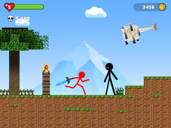 Stick-man Battle - Craft World screenshot