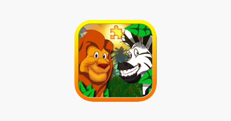 Jigsaw Zoo Animal Puzzle - Free Animated Puzzles for Kids with Funny Cartoon Animals! Image