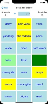 PickAPair Hausa - English screenshot