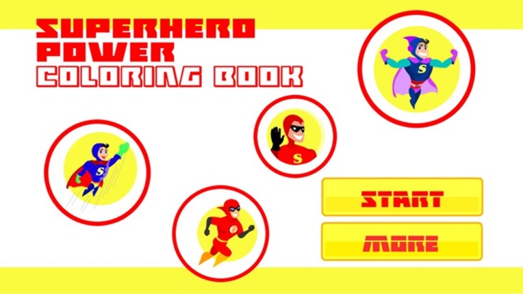 Superhero Power Coloring Book - Cartoon Ranger Painting Game Image
