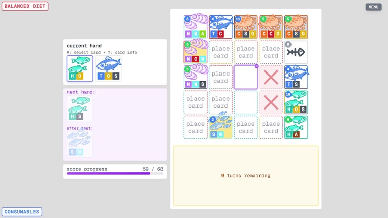 TINFISH SOLITAIRE screenshot