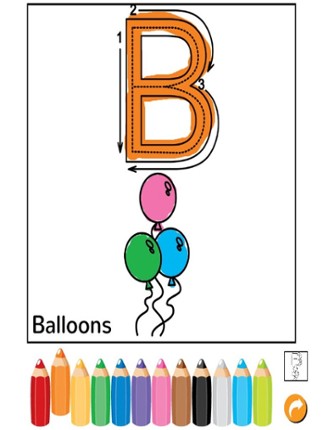 ABC Tracer Phonics Coloring Book: English Vocabulary Learning For Toddlers And Kids! screenshot