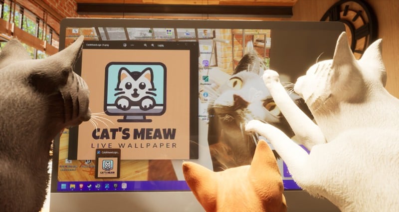 Cat's Meow Live Wallpaper screenshot