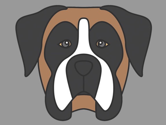 Doggy Face Coloring Image