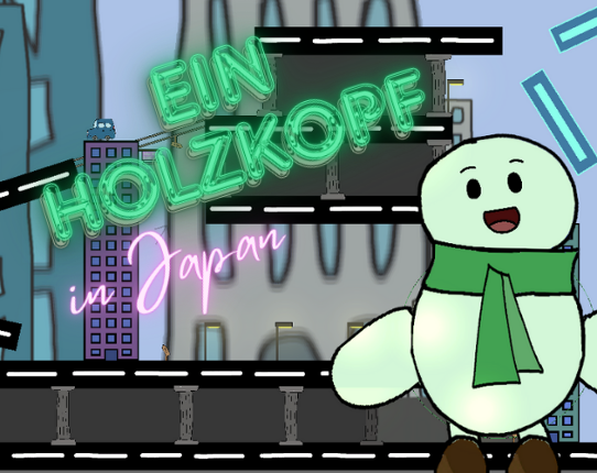 Ein Holzkopf in Japan Image