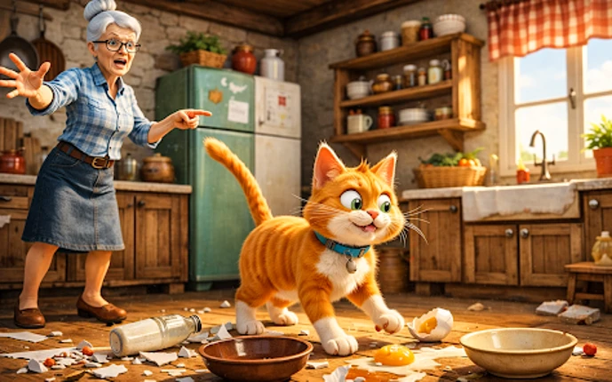 Cat vs Granny: Cat Simulator screenshot
