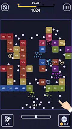 Bricks Breaker - brick game screenshot