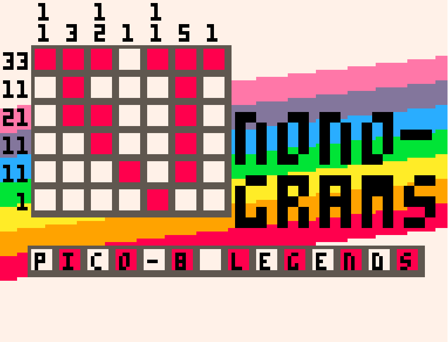 Games like VNonograms: Pico-8 Legends