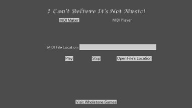 I Can't Believe It's Not Music! Image