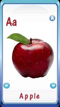 Kids Fruits &amp; Vegetables ABC Alphabets flash cards for preschool kindergarten Boys &amp; girls screenshot