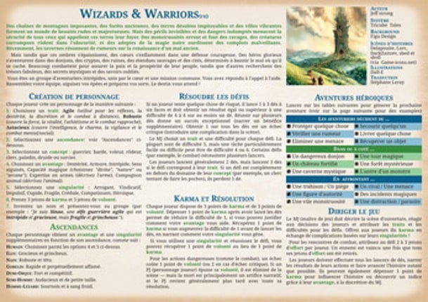 [French] Wizards and Warriors (micro-univers pour Tricube Tales) Image