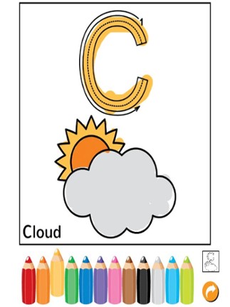 ABC Tracer Phonics Coloring Book: English Vocabulary Learning For Toddlers And Kids! screenshot