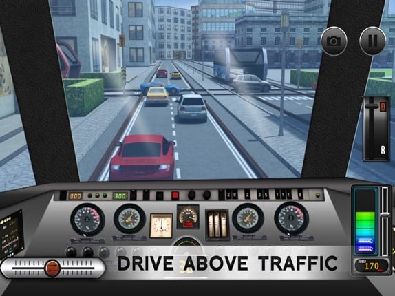 China City Elevated Bus Driving 3D Simulator Game screenshot