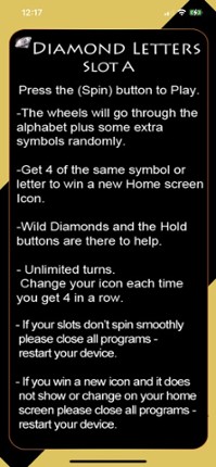 Diamond Letters Slot A screenshot
