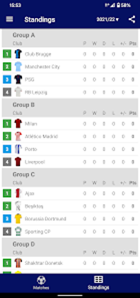 Results for Champions League Image