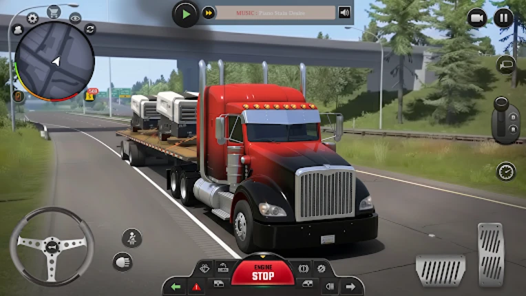 US Real Mega Truck Driver 3D Image