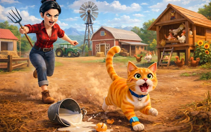 Cat vs Granny: Cat Simulator screenshot