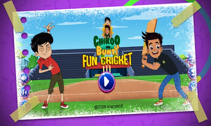 Chikoo Aur Bunty Fun Cricket Image