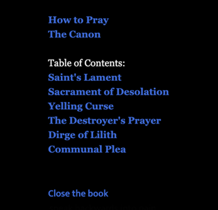 BOOK OF PRAYERS screenshot