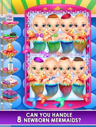 Mommy's Octuplets Newborn Babies - My Mermaid Baby Salon Doctor Game! screenshot