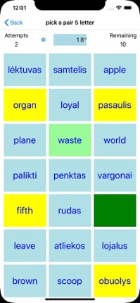 PickAPair Malay - English screenshot