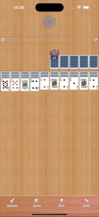 Relaxed Spider Solitaire screenshot