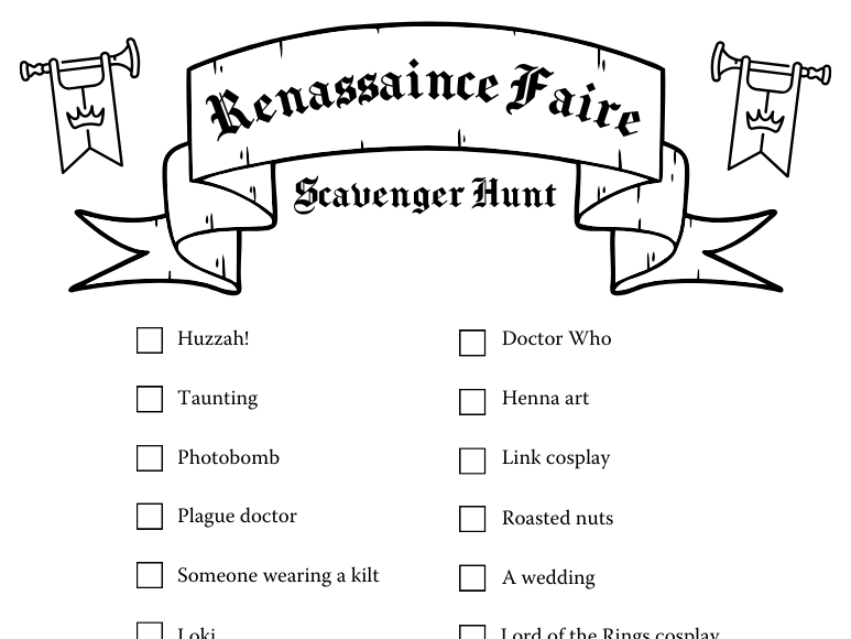Games like Ren Faire Scavenger Hunt