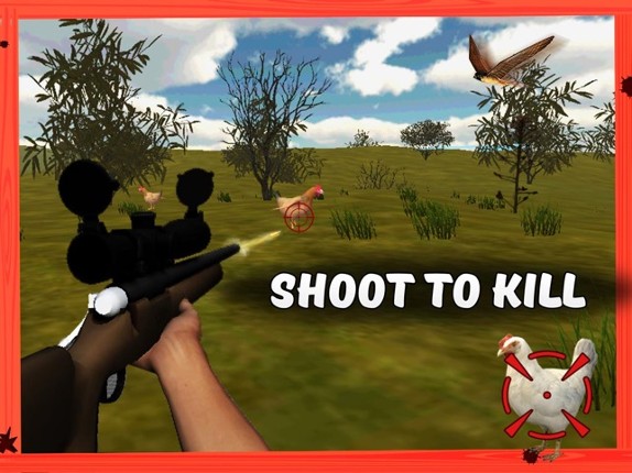 3D Chicken Hunter Simulator – Pick up hunting rifles &amp; shoots animal to kill screenshot