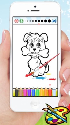 Animal Dog Cat &amp; Rat Coloring Book - Drawing for Kids Games screenshot
