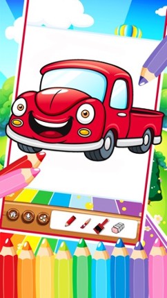 Car Fire Truck Free Printable Coloring Pages For Kids screenshot