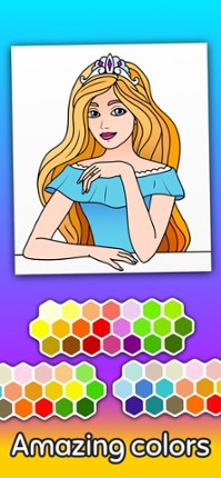 Coloring book 4 girls screenshot