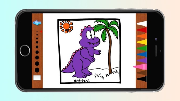 Dinosaur Coloring Book Game for Kids Free Image