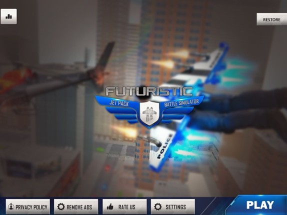 Futuristic Jetpack Battle Sim screenshot