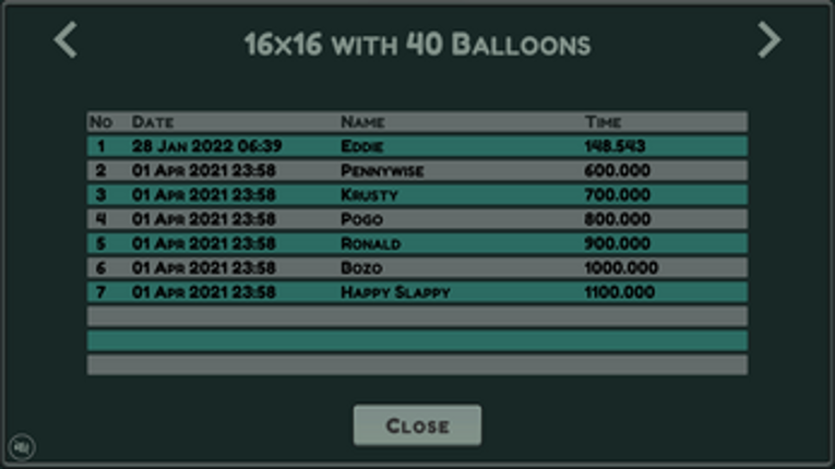 Balloon Sweeper screenshot