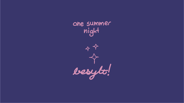one summer night Game Cover