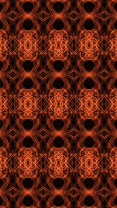 Orange Abstract Fractal HD Wallpaper ~ Liquid Light Series #5 screenshot