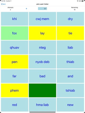 PickAPair Hmong - English screenshot