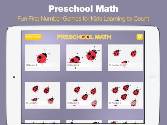 Preschool Math App - First Numbers and Counting Games for Toddlers and Pre-K Kids Image