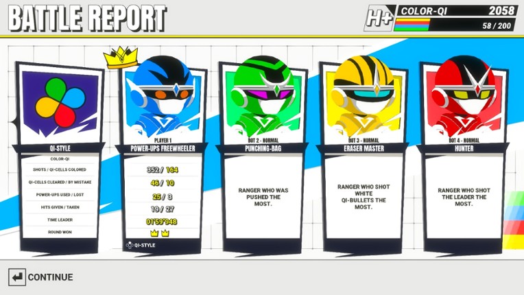 QUADRICOLOR: Ultra Sentai Color Ranger screenshot