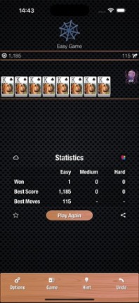 Relaxed Spider Solitaire screenshot