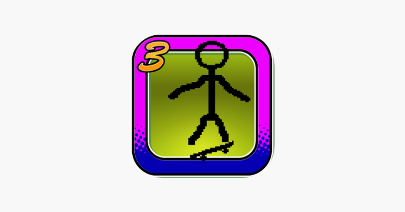 Stick-man Paper Skateboarding Extreme Game 3 Image