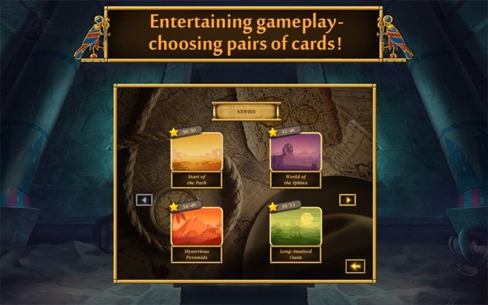 Egypt Solitaire. Match 2 Cards. Card Game Free screenshot