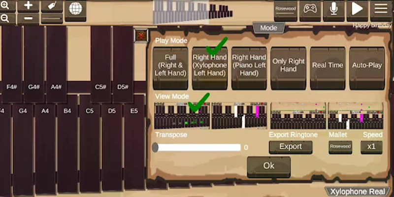 Xylophone Real: 2 mallet types screenshot